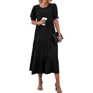 PRETTYGARDEN Women's Summer Casual Boho Dress, XL